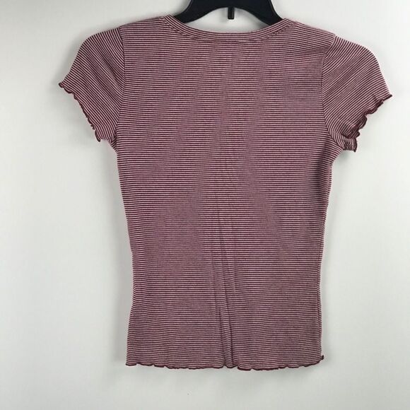 HOLLISTER button front striped top - Picture 3 of 4